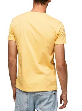 Camiseta Pepe Jeans Ronson Amarillo para Hombre