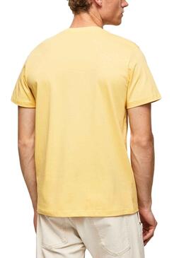 Camiseta Pepe Jeans Roslyn Amarillo para Hombre