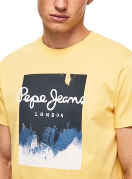Camiseta Pepe Jeans Roslyn Amarillo para Hombre
