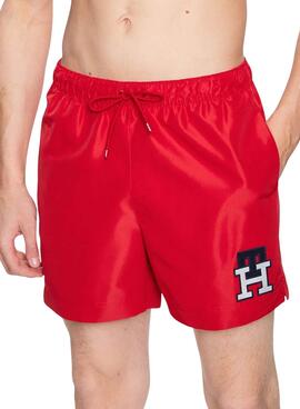 Bañador Tommy Hilfiger TH Monogram Rojo Hombre