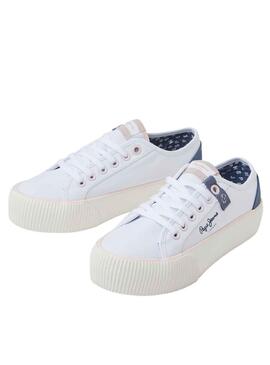 Zapatillas Pepe Jeans Ottis Sun Blanco para Mujer