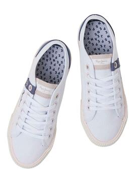 Zapatillas Pepe Jeans Ottis Sun Blanco para Mujer