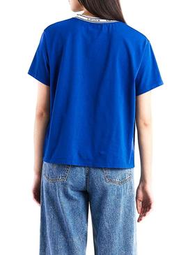 Camiseta Levis Varsity Azul para Mujer