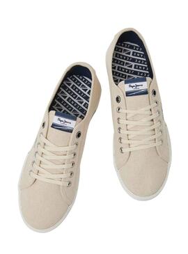 Zapatillas Pepe Jeans Brady Basic Beige Hombre