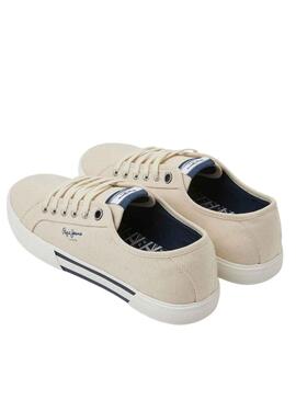 Zapatillas Pepe Jeans Brady Basic Beige Hombre