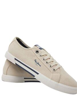 Zapatillas Pepe Jeans Brady Basic Beige Hombre