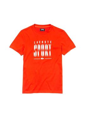 Camiseta Lacoste TH3491 Naranja Hombre