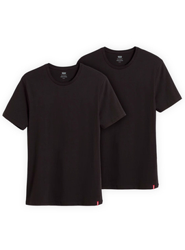 Camisetas Levis Pack 2 Negro Para Hombre