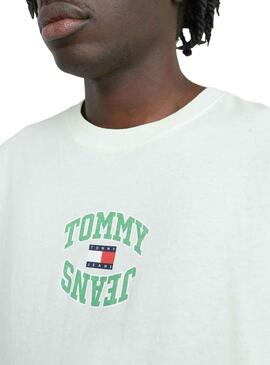 Camiseta Tommy Jeans Arched Verde para Hombre