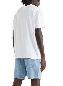 Camiseta Tommy Jeans Aop Flag Blanco para Hombre