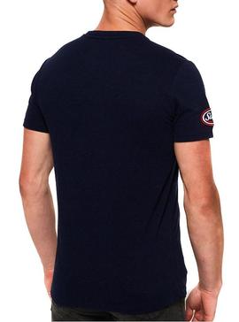 Camiseta Superdry Patch Marino Para Hombre