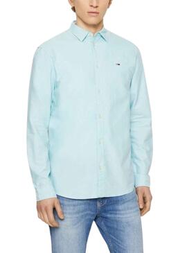 Camisa Tommy Jeans Classic Oxford Azul 