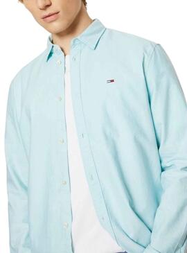 Camisa Tommy Jeans Classic Oxford Azul 