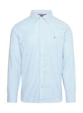 Camisa Tommy Jeans 1985 Rayas Azul para Hombre