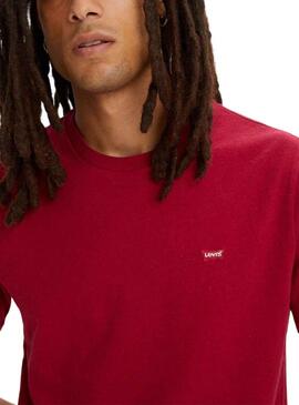 Camiseta Levis Housemark Granate Para Hombre