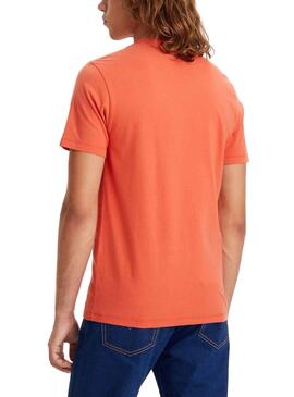 Camiseta Levis Housemark Naranja Para Hombre