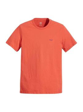 Camiseta Levis Housemark Naranja Para Hombre