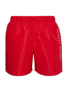 Bañador Tommy Hilfiger Logo Rojo para Hombre