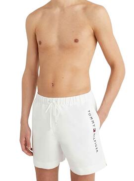 Bañador Tommy Hilfiger Logo Blanco para Hombre