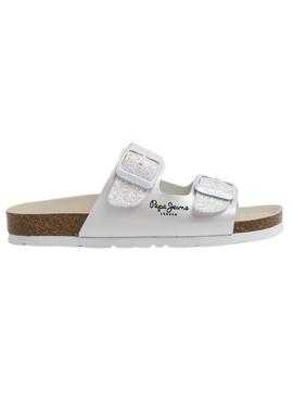 Sandalias Pepe Jeans Oban Couple Blanco para Niña