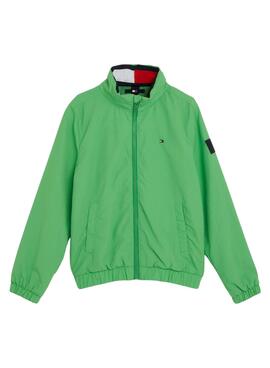 Cazadora Tommy Jeans Essential Verde Para Niño