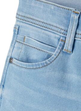 Pantalón Name It Silas Slim Azul Claro para Niño