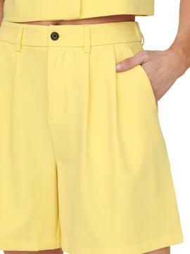 Short Only Abba Amarillo Para Mujer