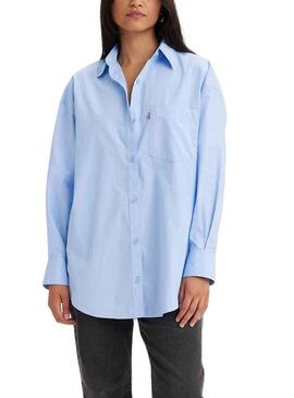 Camisa Levis Nola Azul Para Mujer