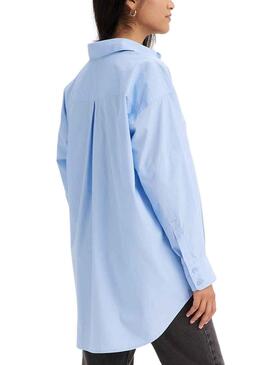 Camisa Levis Nola Azul Para Mujer