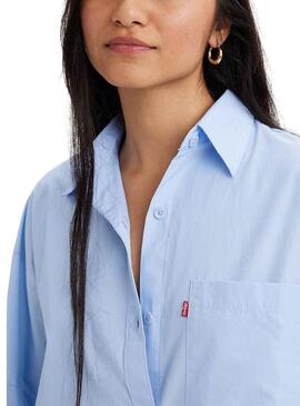 Camisa Levis Nola Azul Para Mujer