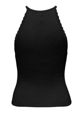 Top Only Gemma Halter Negro Para Mujer