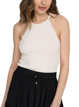 Top Only Gemma Halter Beige Para Mujer