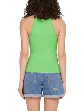 Top Only Gemma Halter Verde Para Mujer