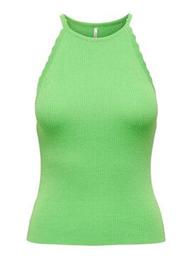 Top Only Gemma Halter Verde Para Mujer