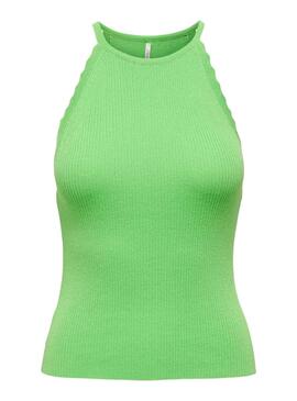 Top Only Gemma Halter Verde Para Mujer