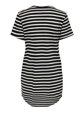 Vestido Only May Listas Negro Para Mujer