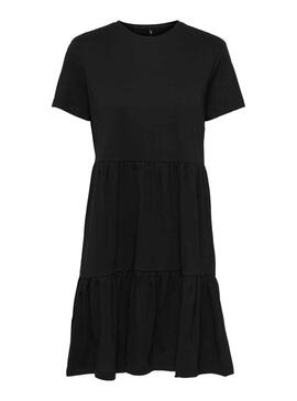 Vestido Only May Peplum Negro Para Mujer