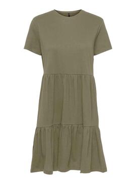 Vestido Only May Peplum Verde Para Mujer