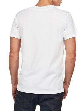 Camiseta G-Star Graphic 45 Blanco Hombre