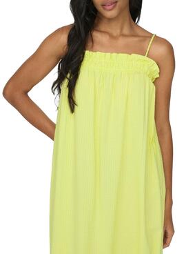 Vestido Only Mia Amarillo Para Mujer