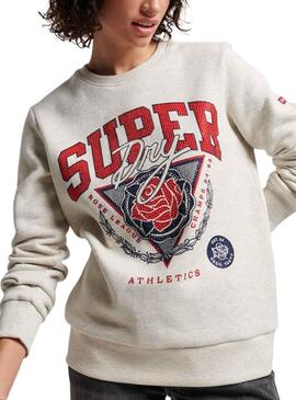 Sudadera Superdry Franchise Gris para Mujer