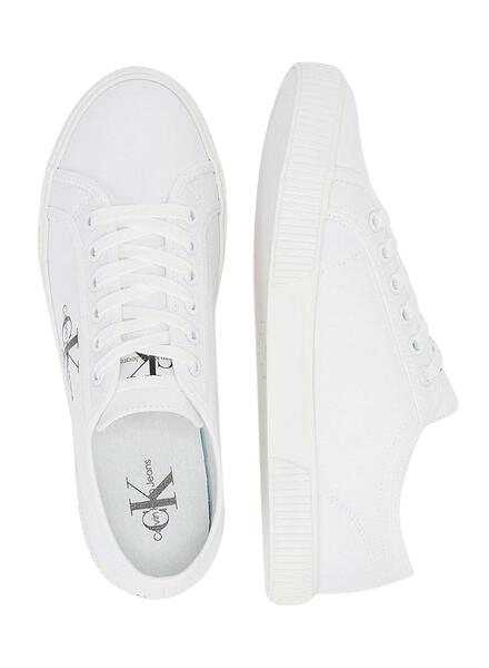 Calvin Klein - Zapatillas Para Mujer Blancas - Ess Vulc Mono