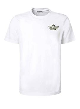 Camiseta Kappa Bboy Blanca Barco para Hombre