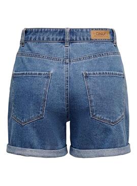 Short Only Vega Mon Denim Azul Medio Para Mujer