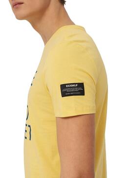 Camiseta Ecoalf Natal Amarillo Para Hombre