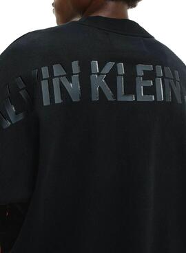 Sudadera Calvin Klein Sliced Negro Para Hombre