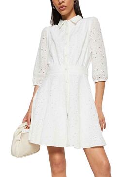 Vestido Naf Naf Evual Blanco Para Mujer