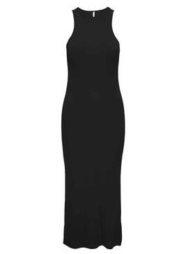 Vestido Only Belia Long Slit Negro Para Mujer