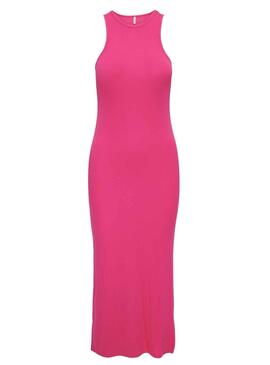 Vestido Only Belia Long slit Rosa para Mujer