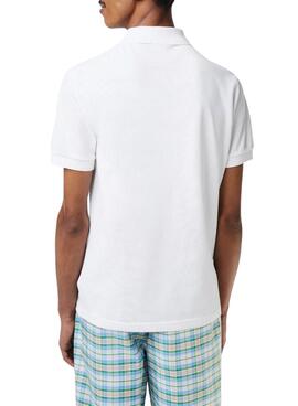 Polo Lacoste Chemise Col Bord-Cotes Blanco Hombre